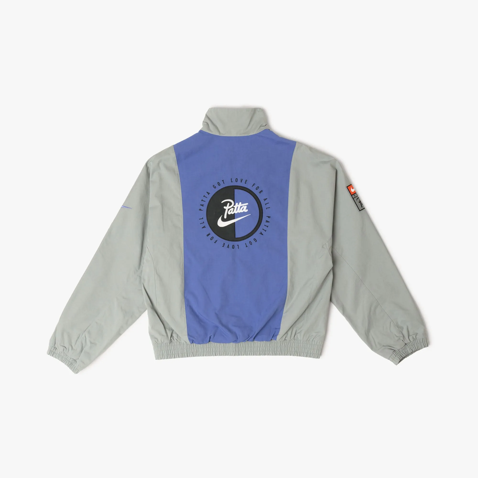 Nike x Patta Track Jacket Particle Grey / Sapphire sold by Livestock product image thumbnail 2