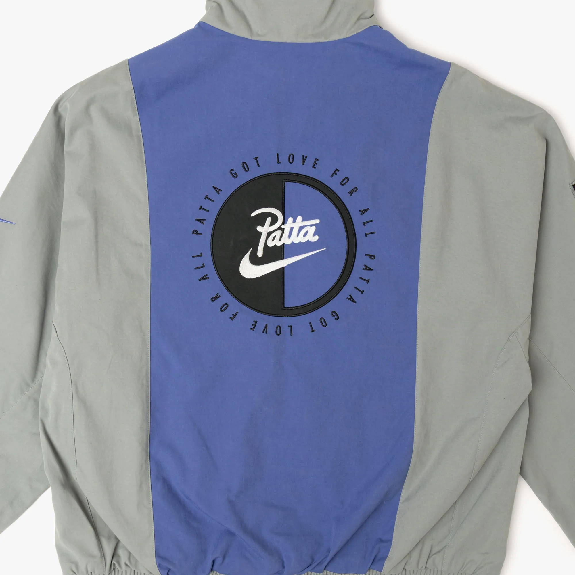 Nike x Patta Track Jacket Particle Grey / Sapphire sold by Livestock product image thumbnail 4