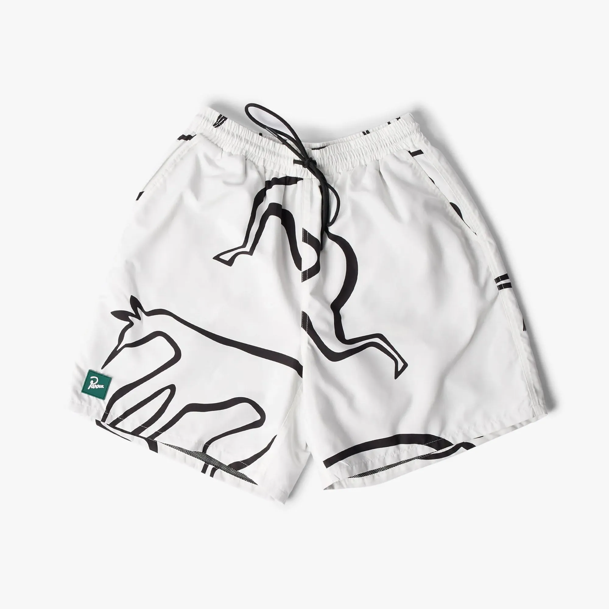 by Parra Yoga Walks Swim Shorts White sold by Livestock