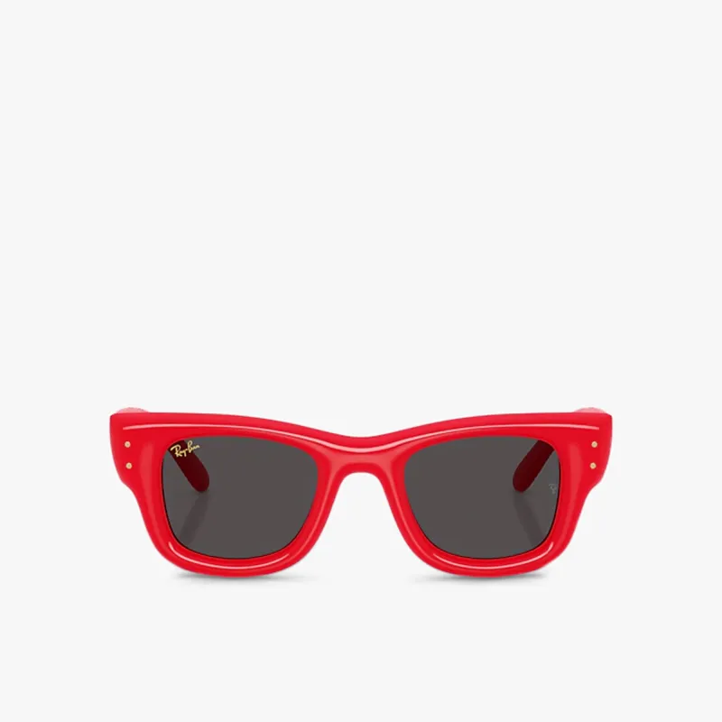 A$AP Rocky x Ray-Ban Wayfarer Puffer Red sold by Livestock