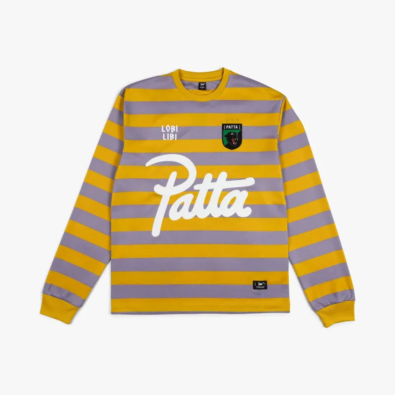 Patta Striped Longsleeve Football Jersey Chalk Violet sold by Livestock