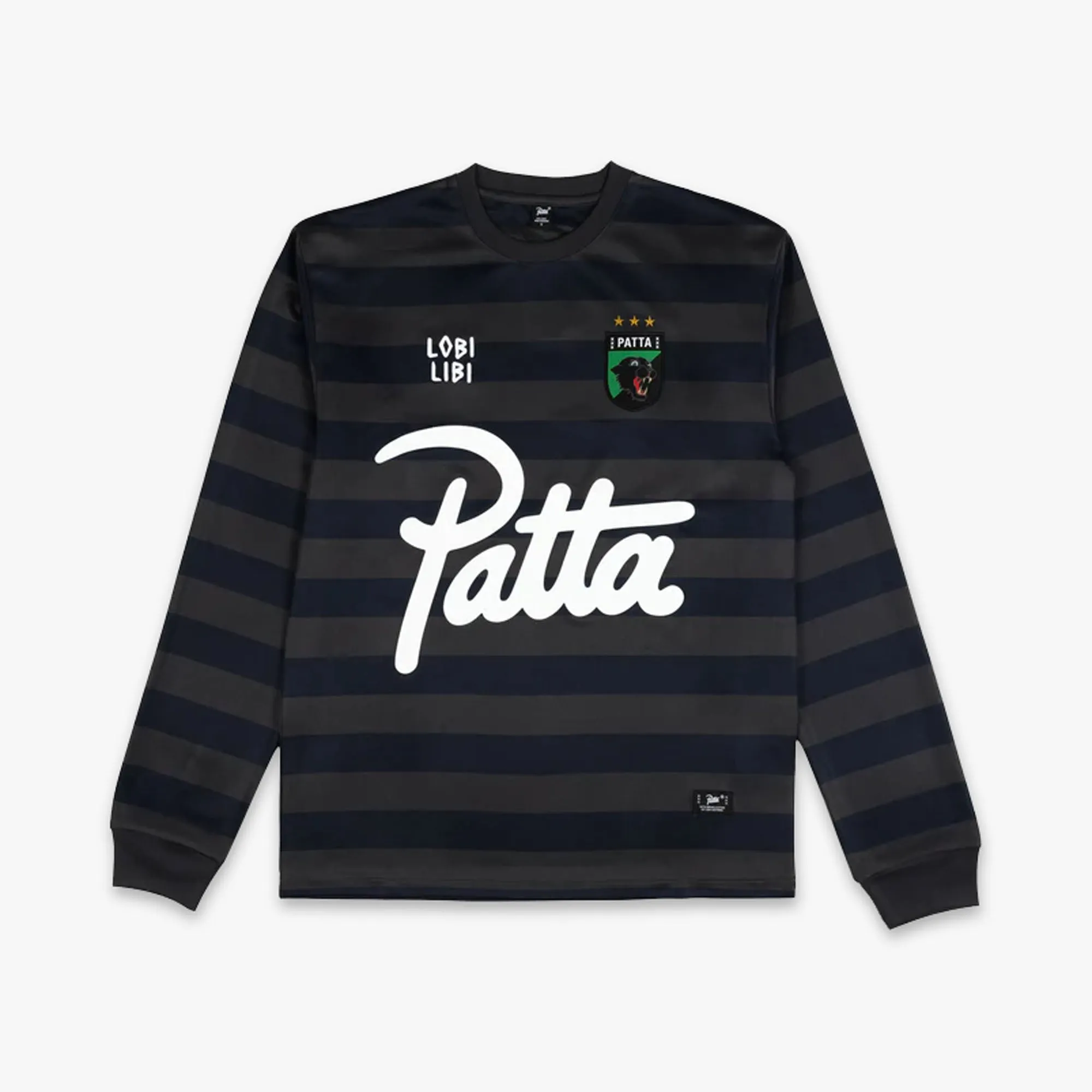 Patta Striped Longsleeve Football Jersey Forged Iron sold by Livestock