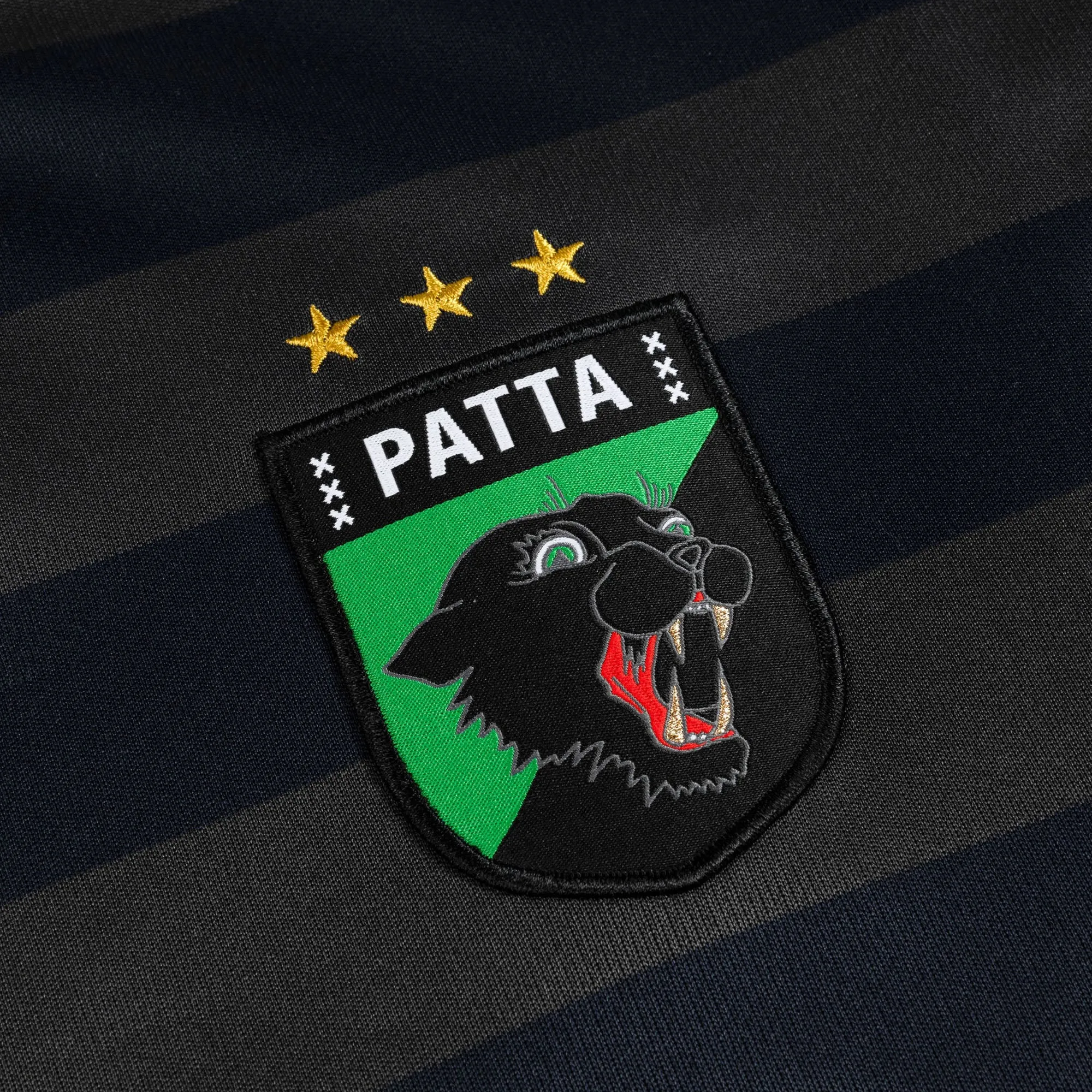 Patta Striped Longsleeve Football Jersey Forged Iron sold by Livestock product image thumbnail 4