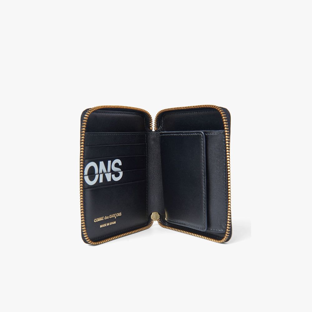 COMME des GARÇONS WALLET Huge Logo Full Zip Wallet / Black sold by Livestock product image thumbnail 5