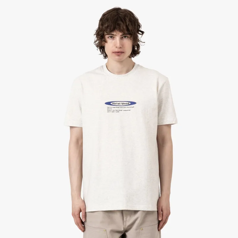 Metalwood Hello World T-Shirt Grey sold by Livestock