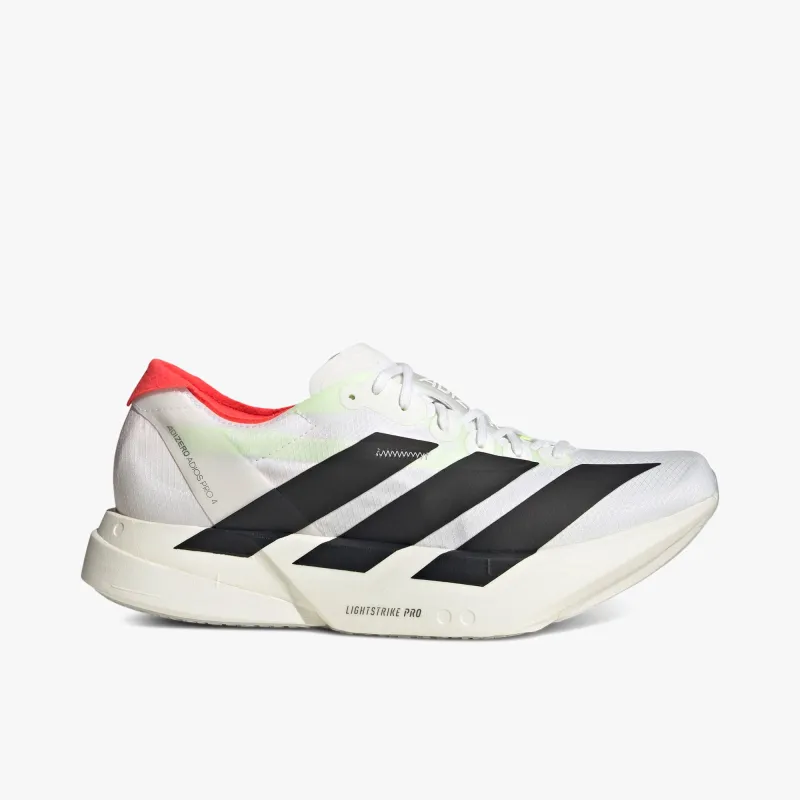 adidas Adizero Adios Pro 4 Cloud White / Core Black - Silver Metallic sold by Livestock