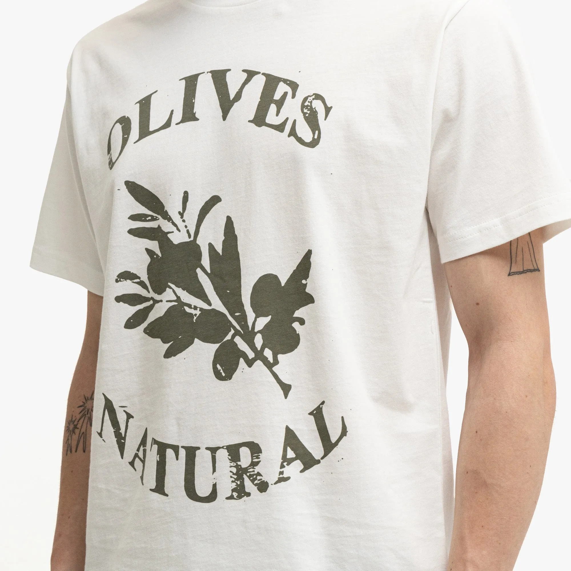 Museum of Peace & Quiet Olives T-Shirt / White sold by Livestock product image thumbnail 4