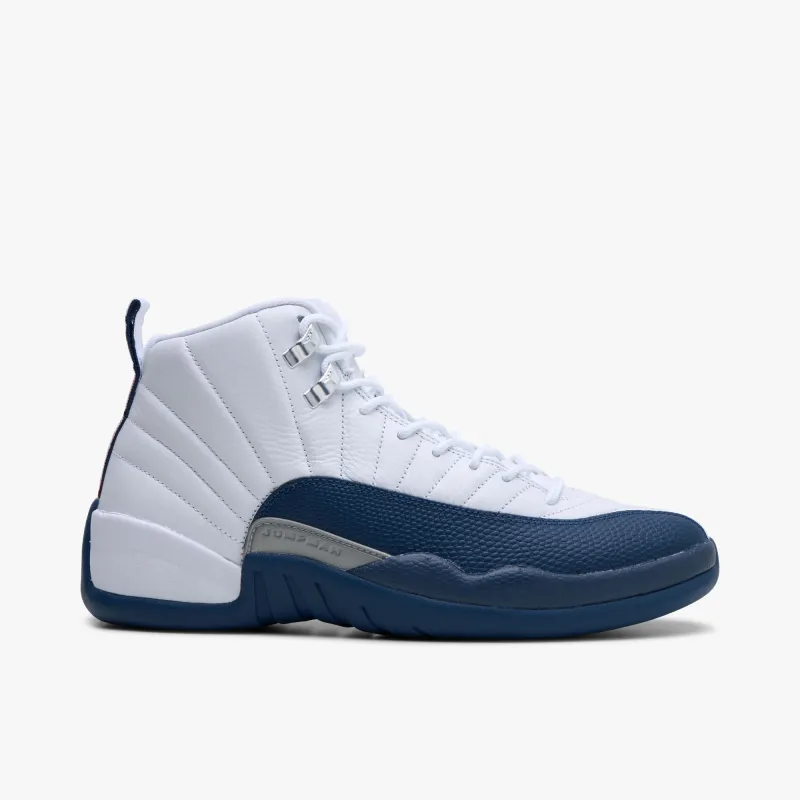 Jordan 12 Retro White / French Blue - Metallic Silver sold by Livestock