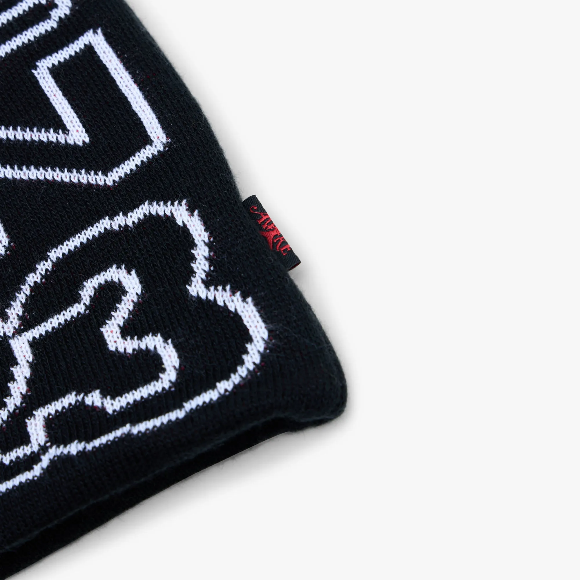 Jordan x Awake NY Peak Beanie Black / White - University Red sold by Livestock product image thumbnail 4
