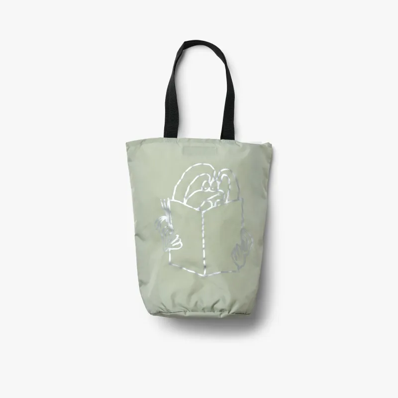 Actual Source + Penco ZZ413 Tote Bag Grey / Silver sold by Livestock