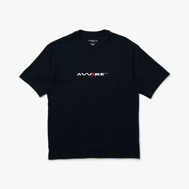Jordan x Awake NY T-Shirt Black / White - University Red made by Jordan