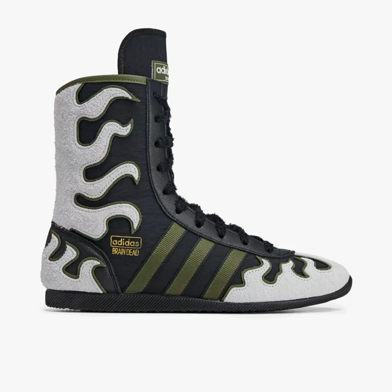 adidas Originals x Brain Dead Japan Hi Core Black / Crystal White - Gold Metallic sold by Livestock