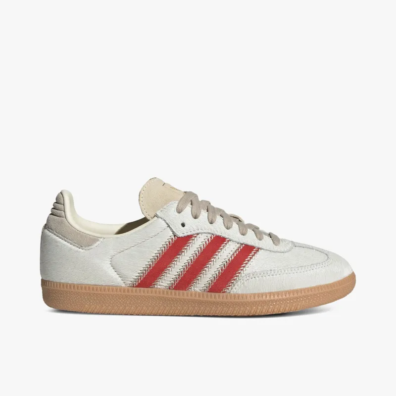 adidas Originals Women's Samba OG Wonder Beige / Cream White - Better Scarlet sold by Livestock
