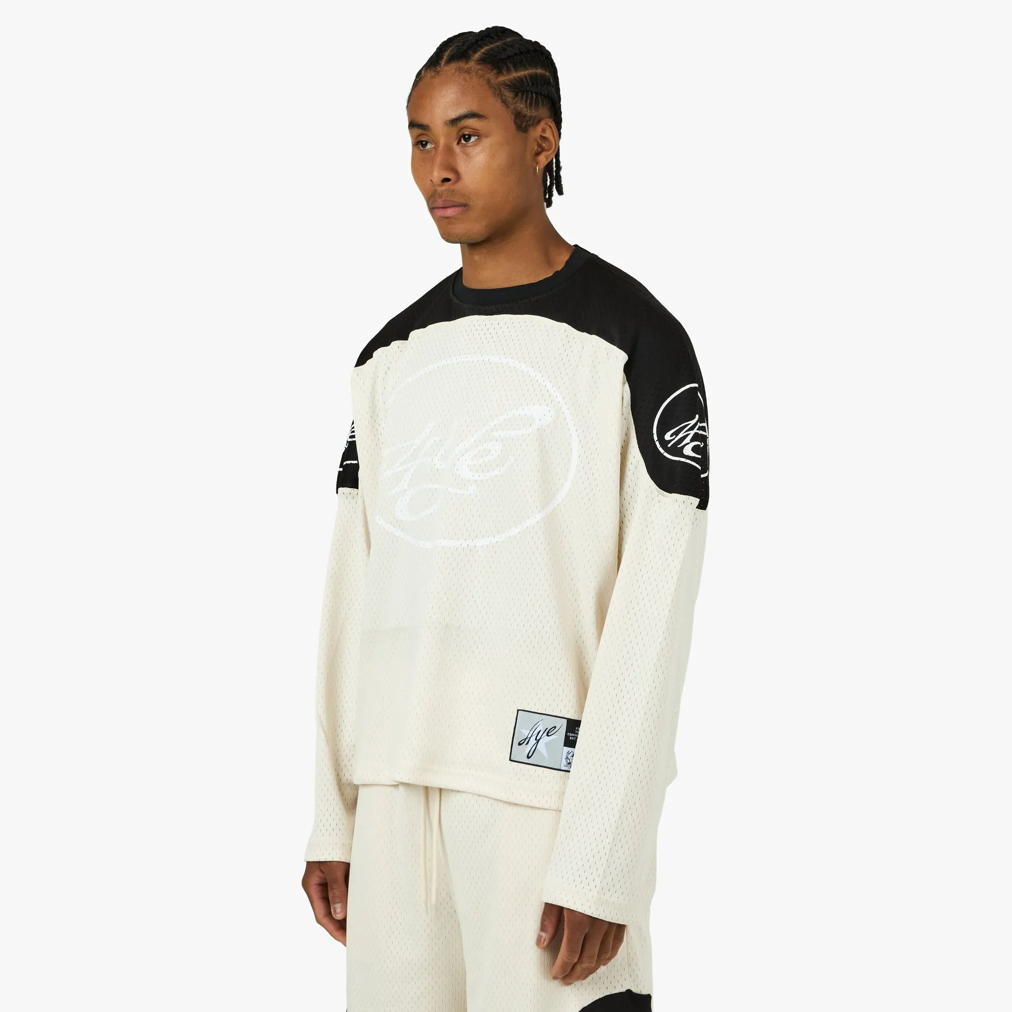 4YE Signature Mesh Jersey Ivory / Black sold by Livestock product image thumbnail 2