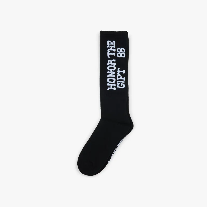 Honor The Gift For Sale Ribbed Sock Black sold by Livestock
