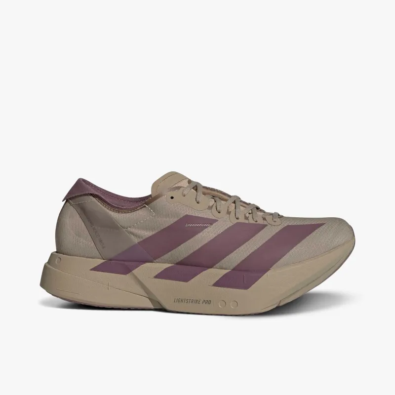 adidas Adizero Adios Pro 4 Blanch Cargo / Shadow Fig - Iron Metallic sold by Livestock