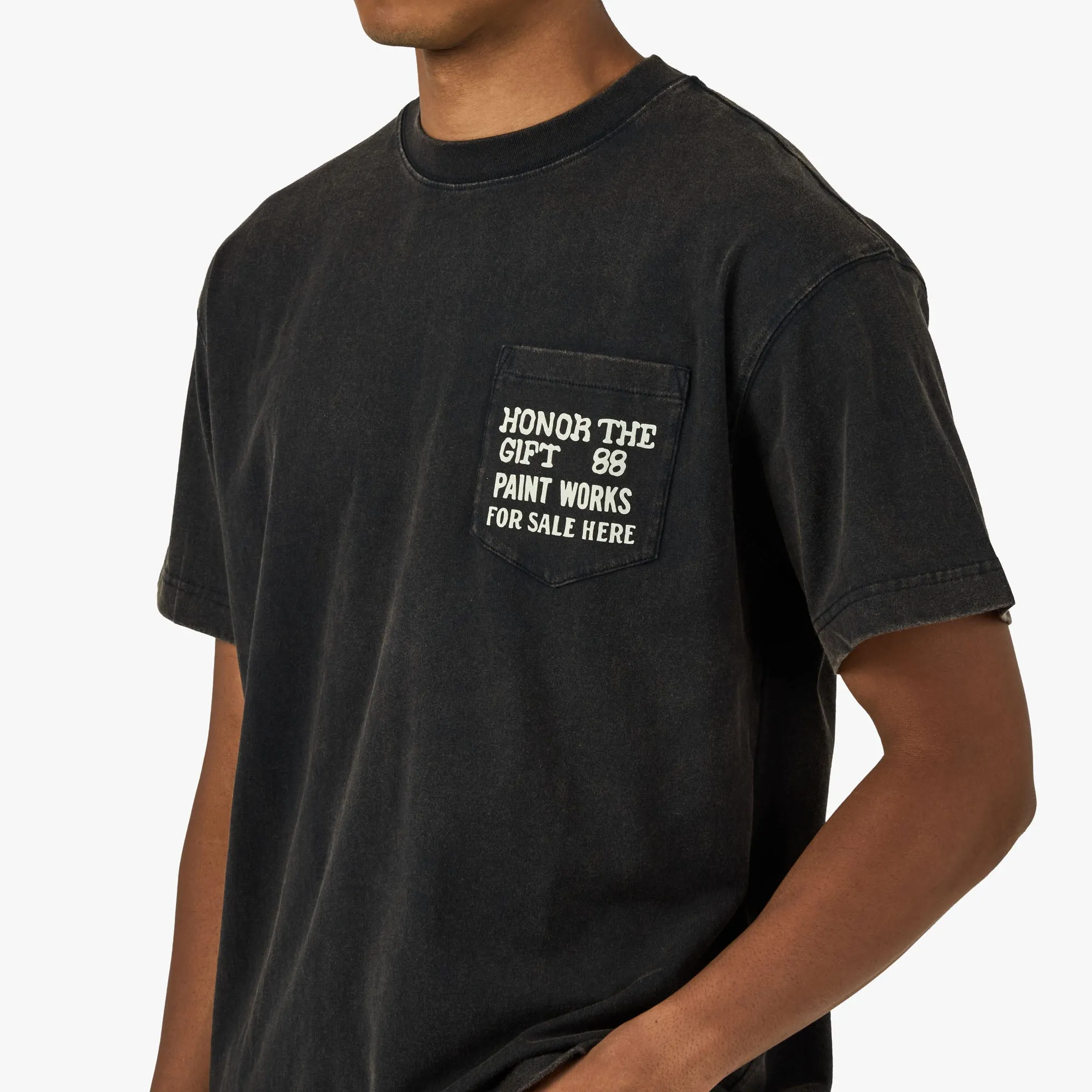 Honor The Gift Paint Works T-Shirt Black sold by Livestock product image thumbnail 4