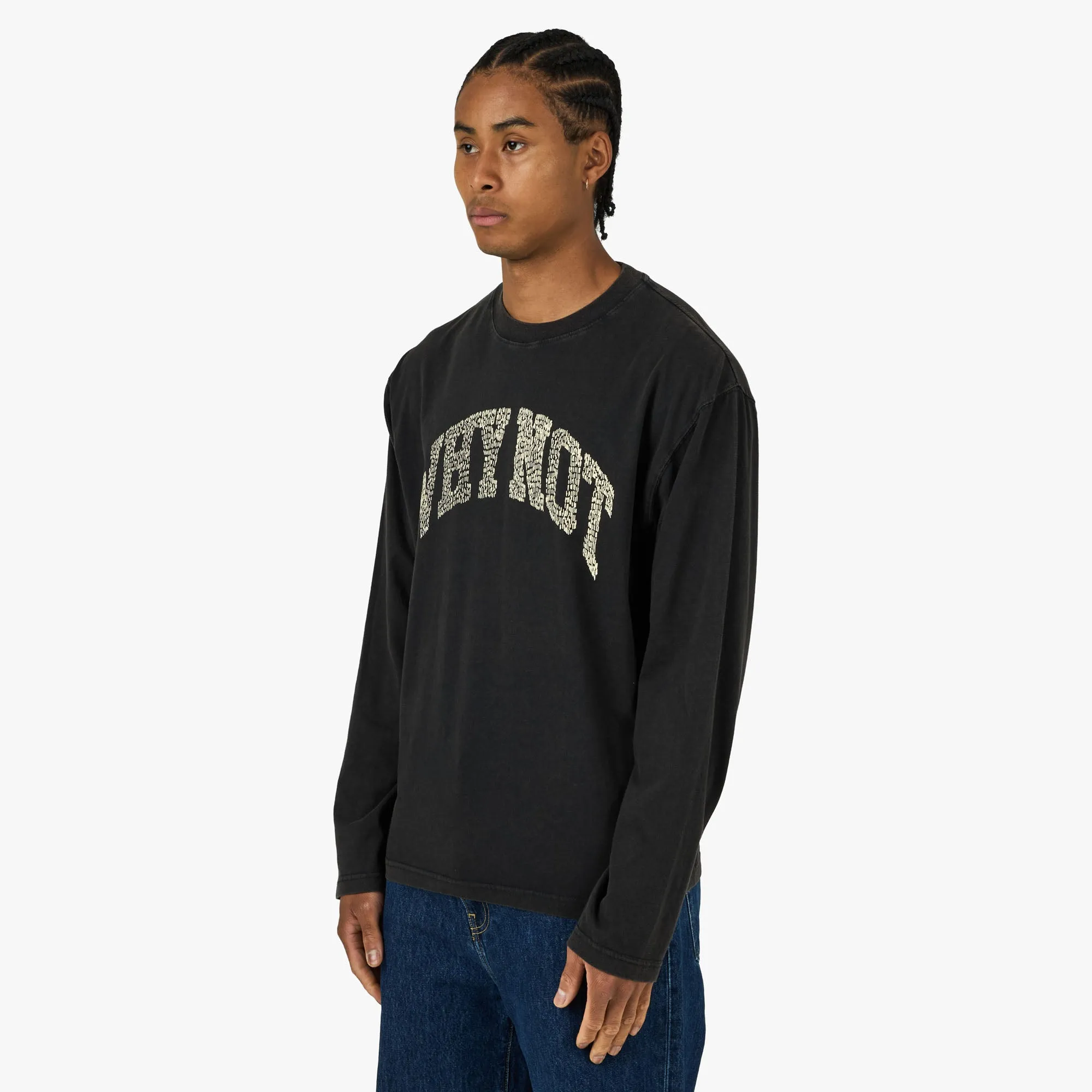 Honor The Gift Why Not Longsleeve Black sold by Livestock product image thumbnail 2