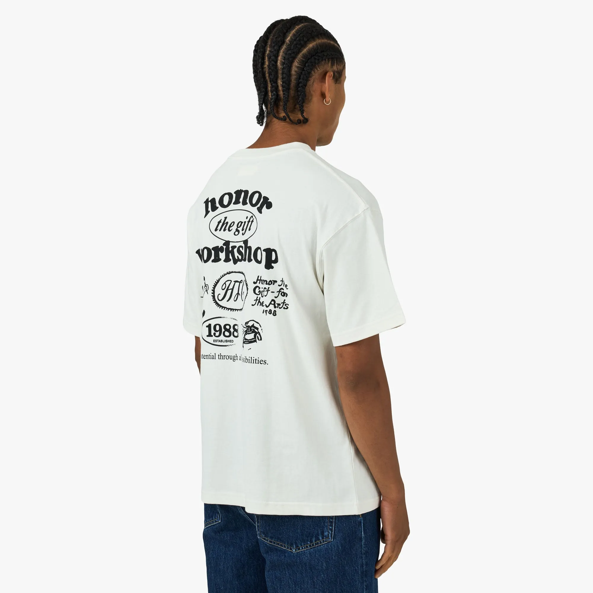 Honor The Gift Honor Workshop T-Shirt Bone sold by Livestock product image thumbnail 3