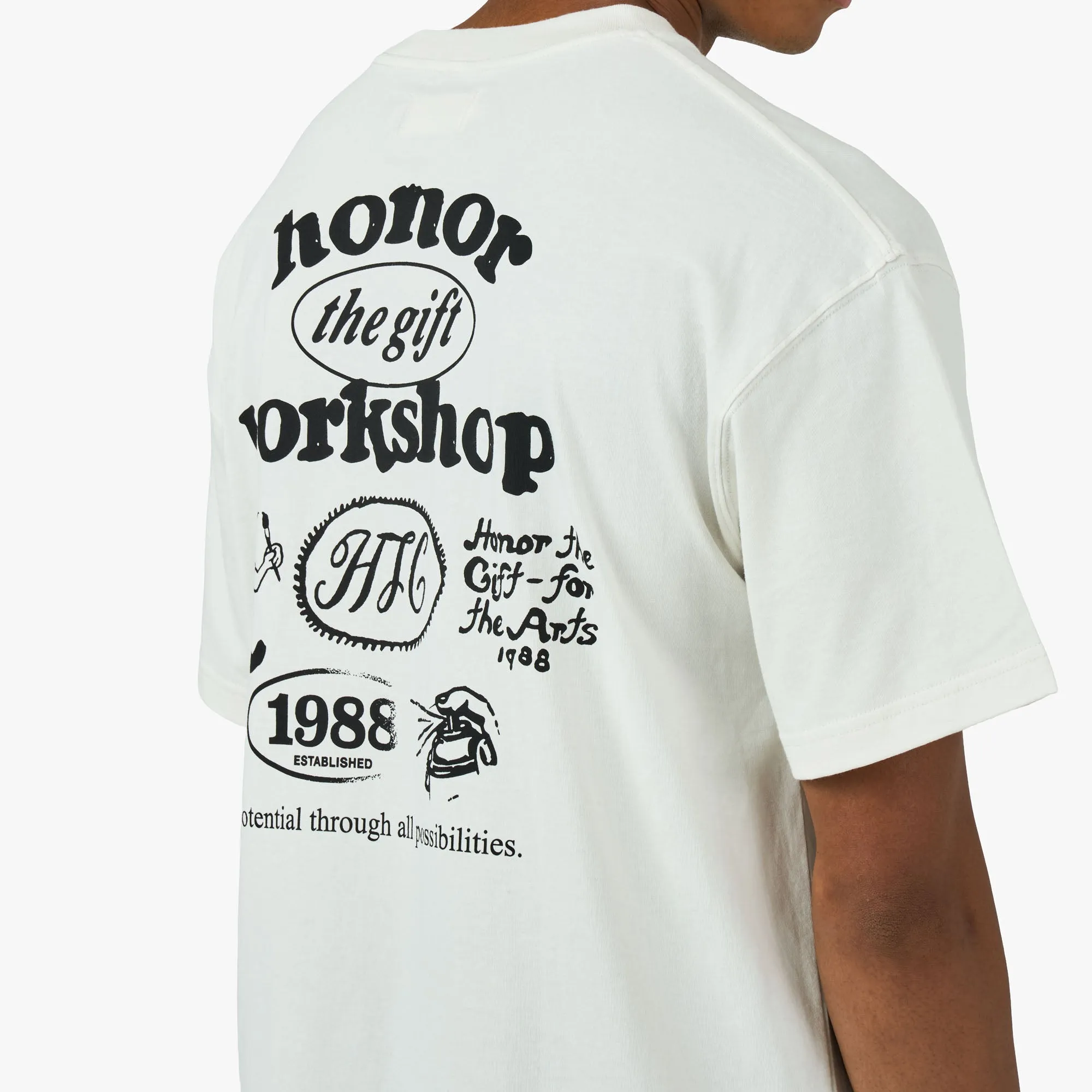 Honor The Gift Honor Workshop T-Shirt Bone sold by Livestock product image thumbnail 5