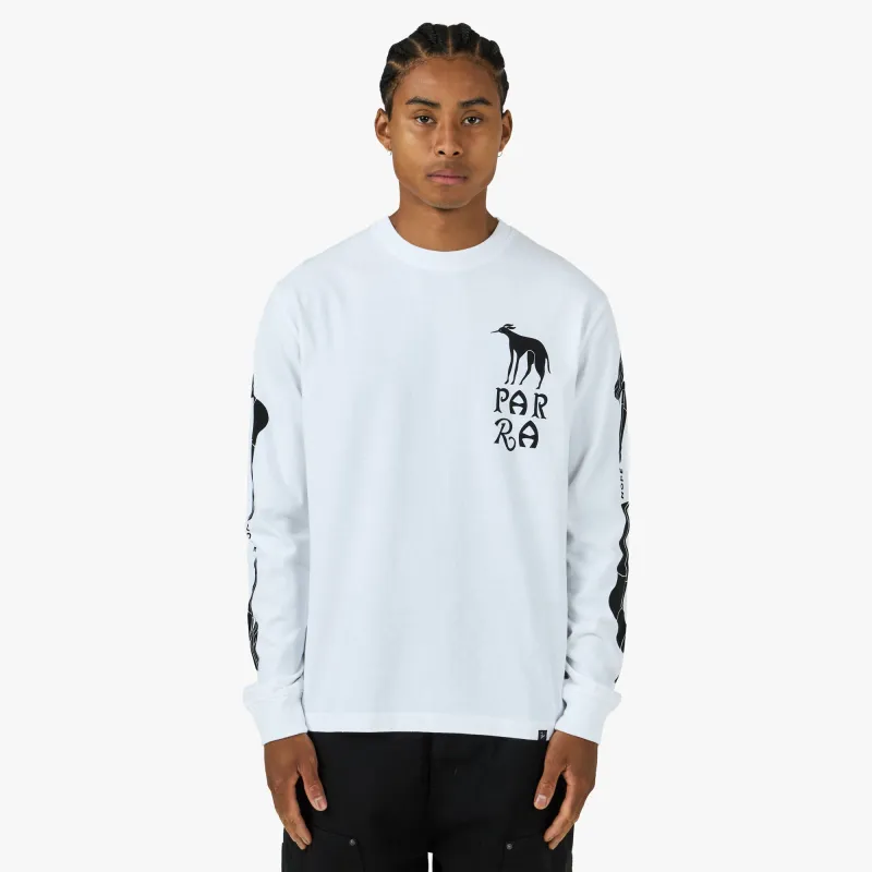 by Parra Dog Training Longsleeve T-Shirt White sold by Livestock