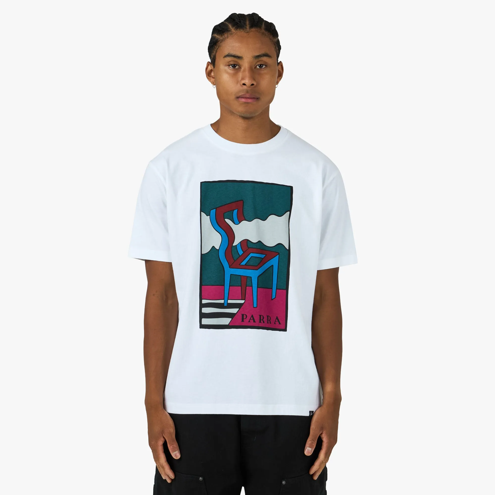 by Parra Smoke Chair T-Shirt White sold by Livestock