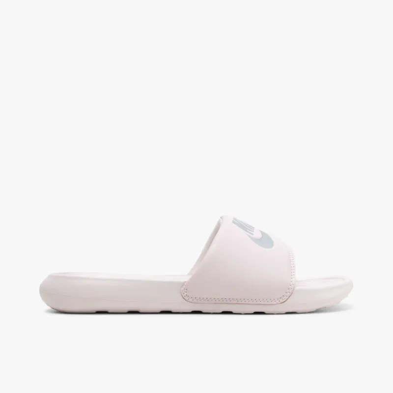 Nike Women's Victori One Slide Sandals Barely Rose / Metallic Silver - Barely Rose sold by Livestock