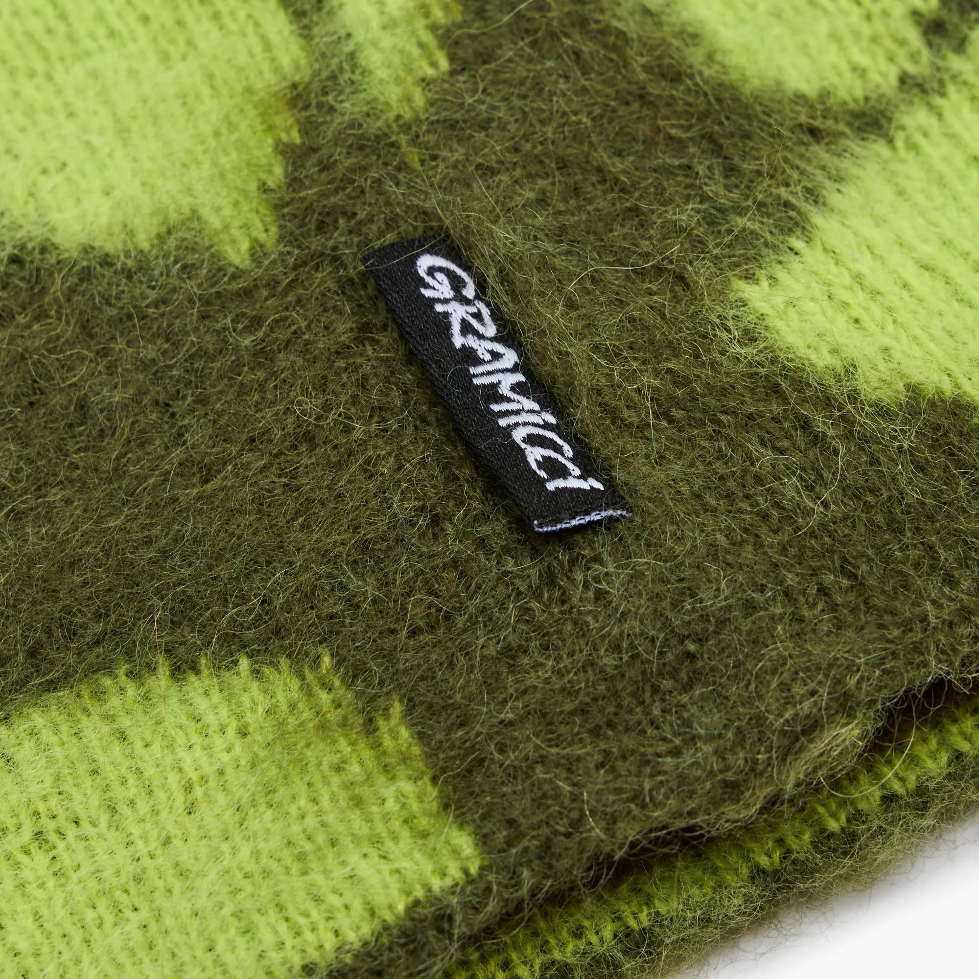 Gramicci Mohair Burly Runningman Beanie / Chartreuse sold by Livestock product image thumbnail 3