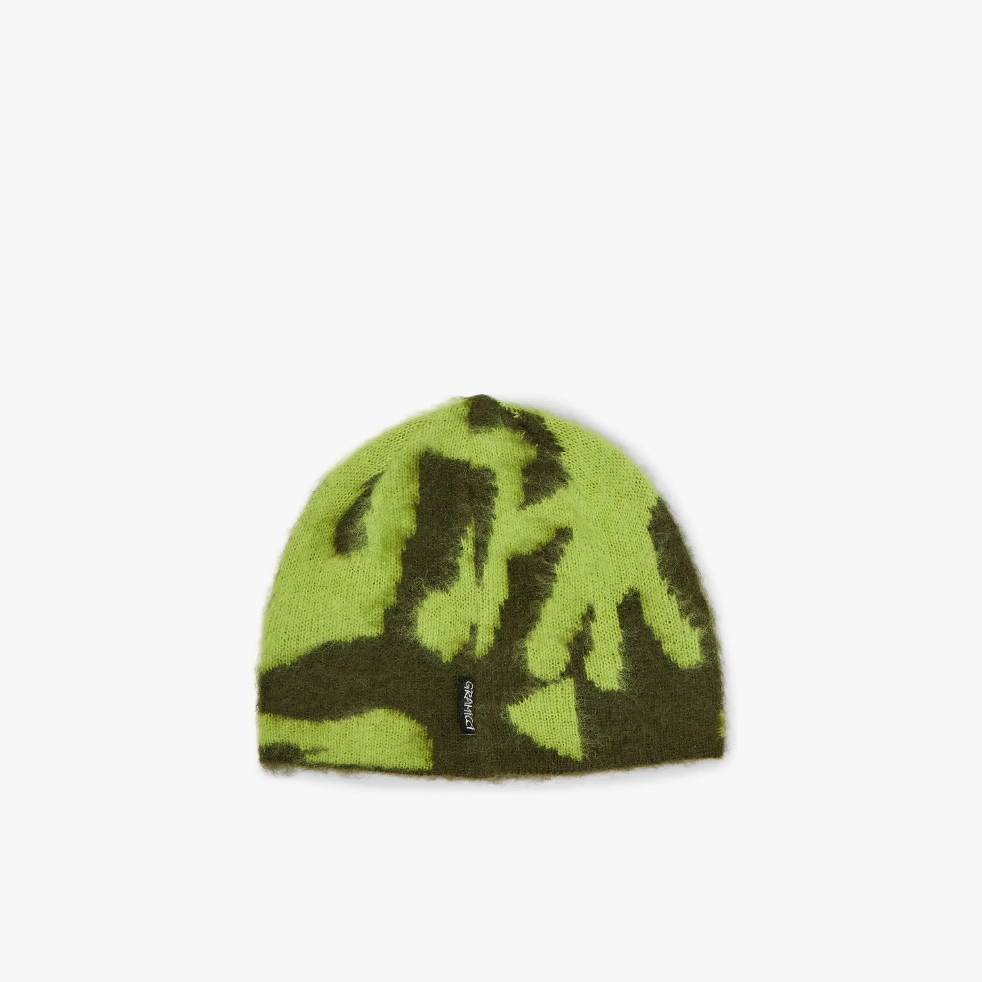 Gramicci Mohair Burly Runningman Beanie / Chartreuse sold by Livestock