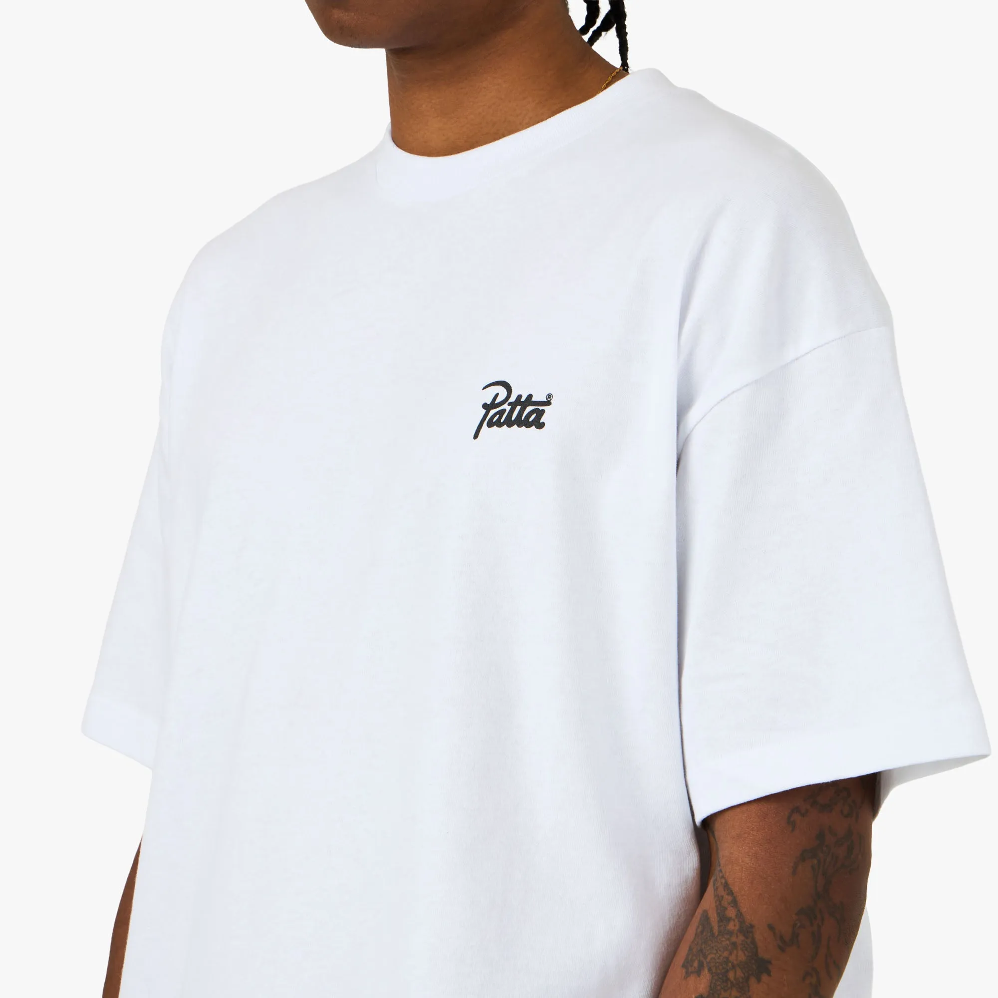 Patta Script Logo T-Shirt White sold by Livestock product image thumbnail 4