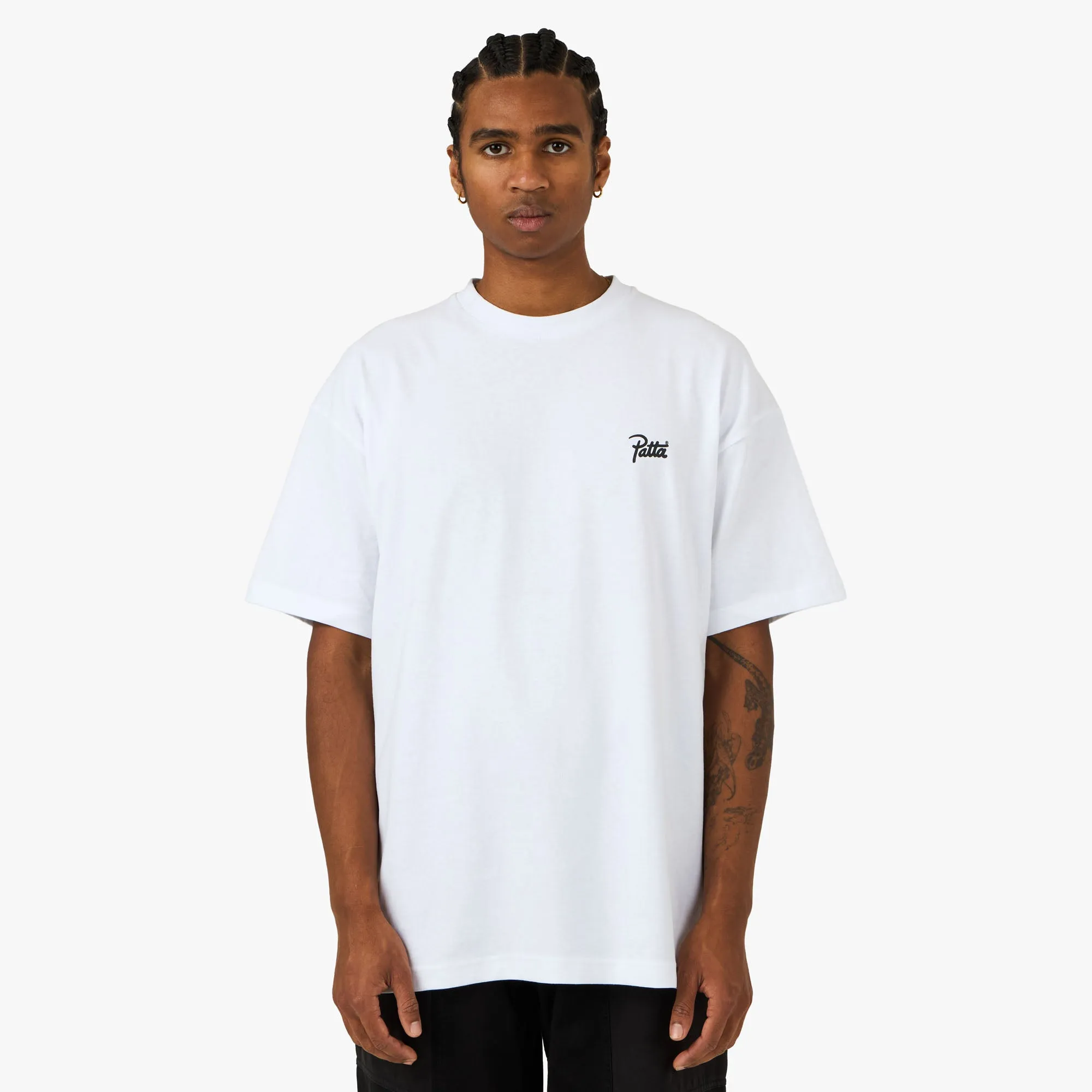 Patta Script Logo T-Shirt White sold by Livestock