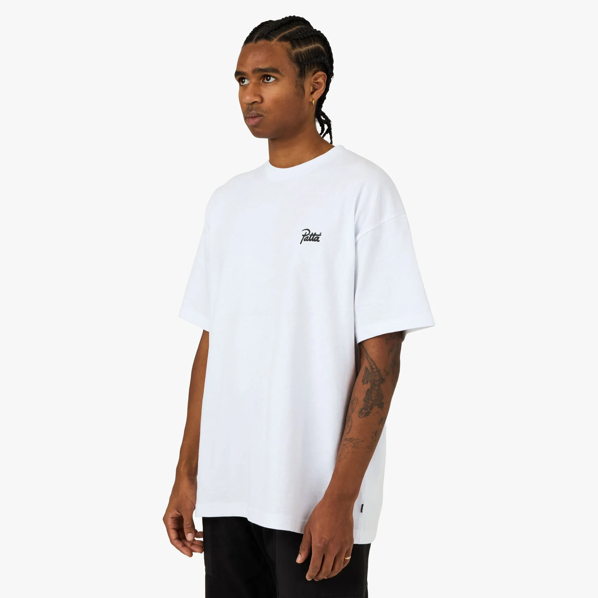 Patta Script Logo T-Shirt White sold by Livestock product image thumbnail 3