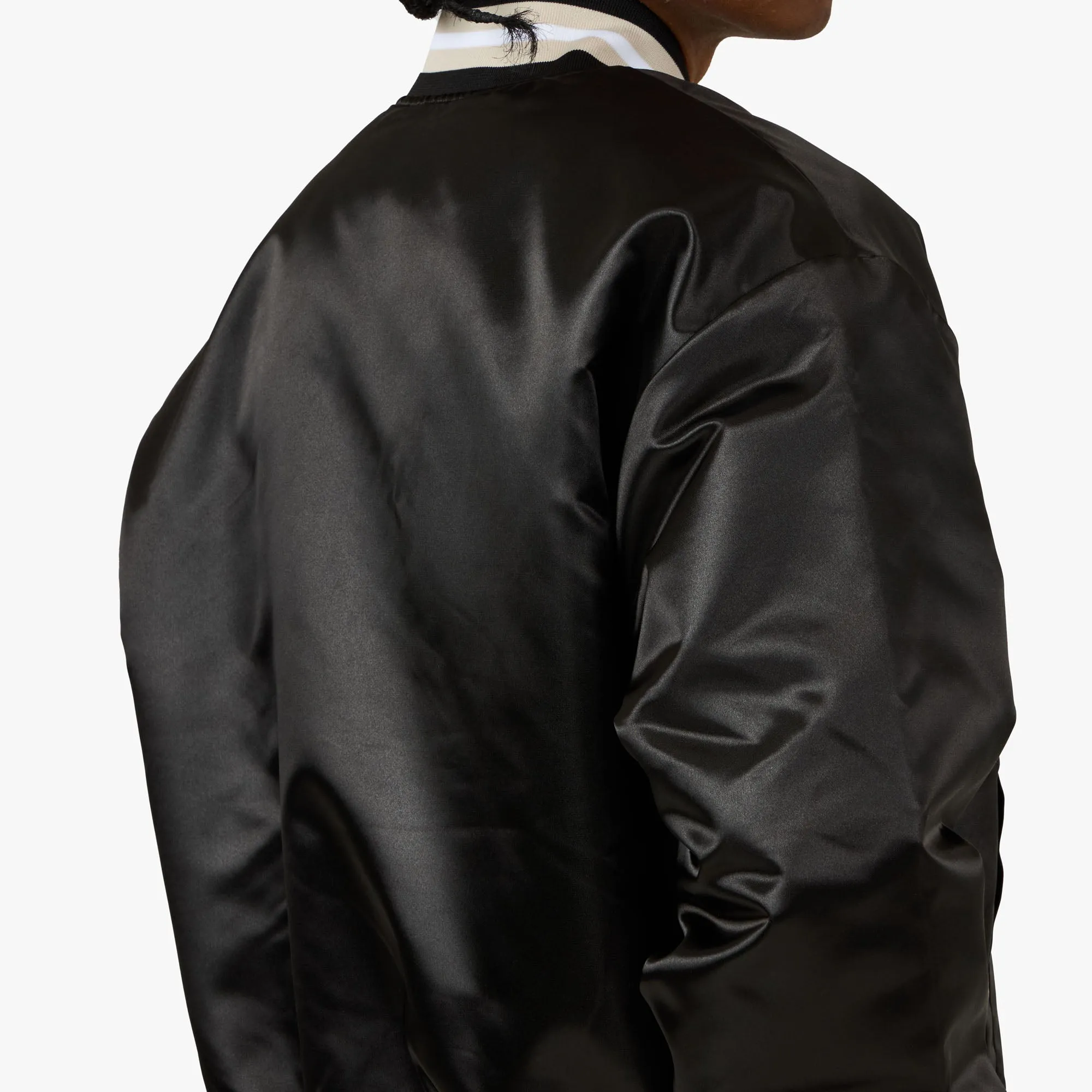 Patta Script Logo Satin Varsity Jacket Black sold by Livestock product image thumbnail 5