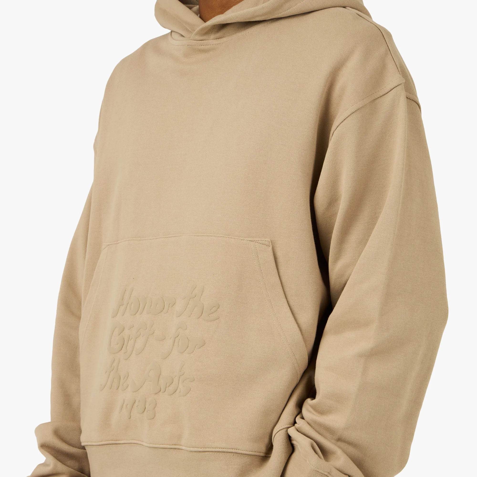 Honor The Gift Reverse Hoodie Pebble sold by Livestock product image thumbnail 4