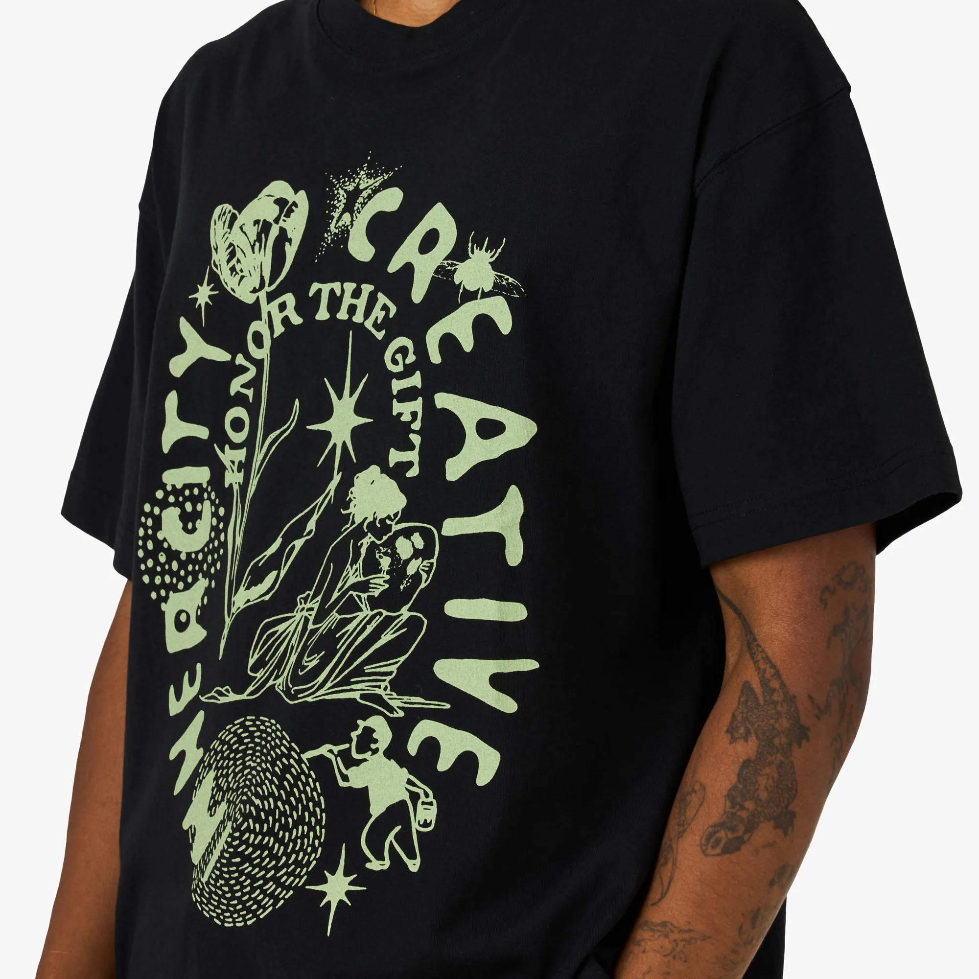 Honor The Gift Inner City Creative T-Shirt Black sold by Livestock product image thumbnail 4