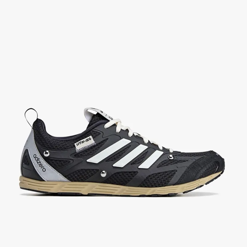 adidas x SFTM Adizero PR Core Black / Cream White - Silver Metallic sold by Livestock