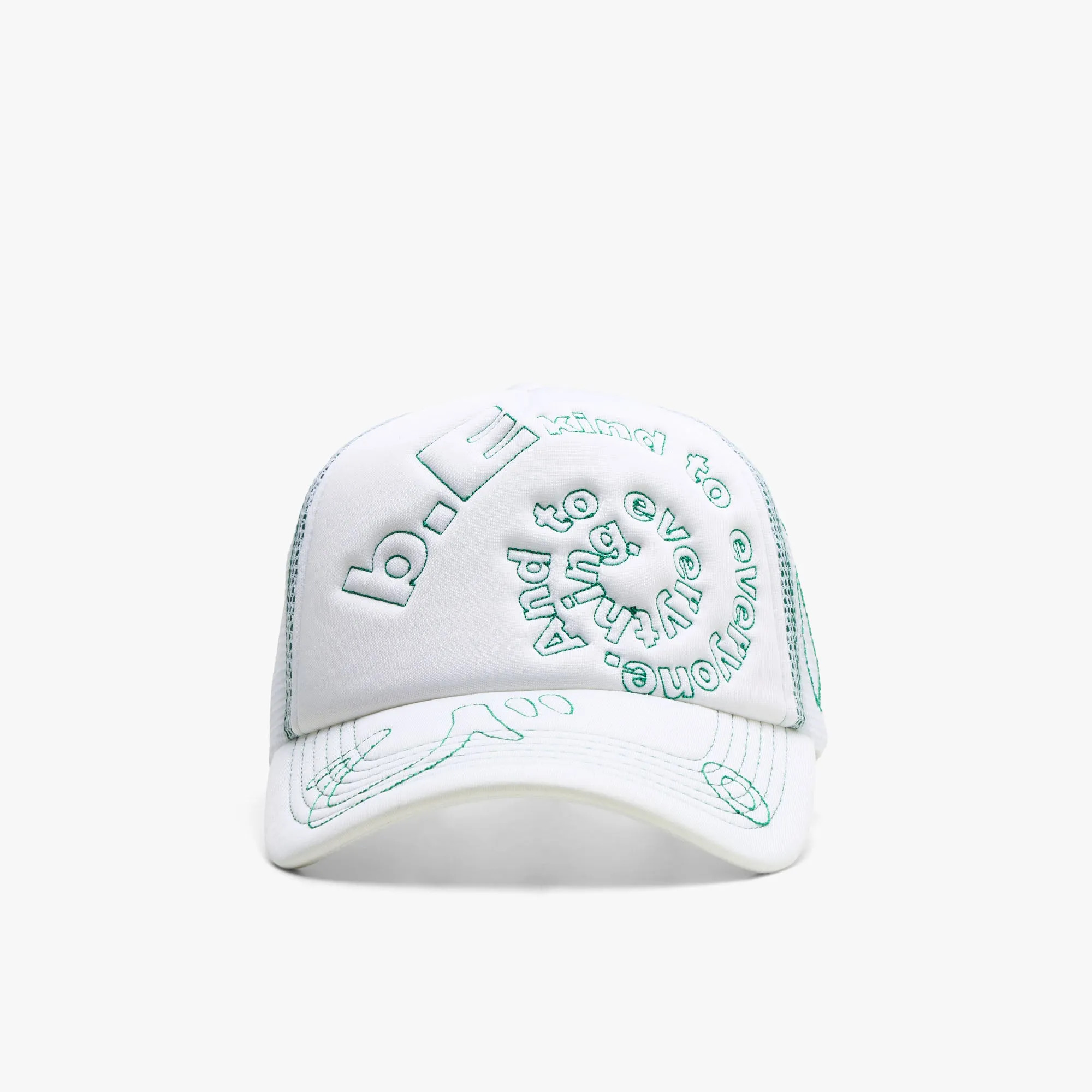 b.Eautiful b.i Foam Trucker Hat White / Green sold by Livestock product image thumbnail 2