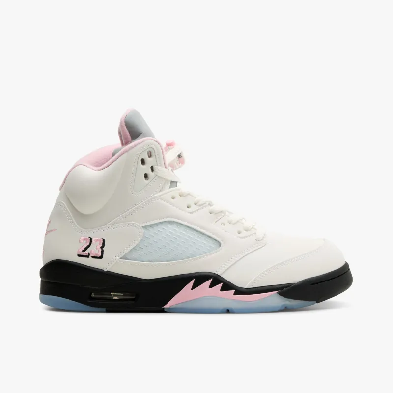 Jordan 5 Retro White / Black - Medium Soft Pink sold by Livestock