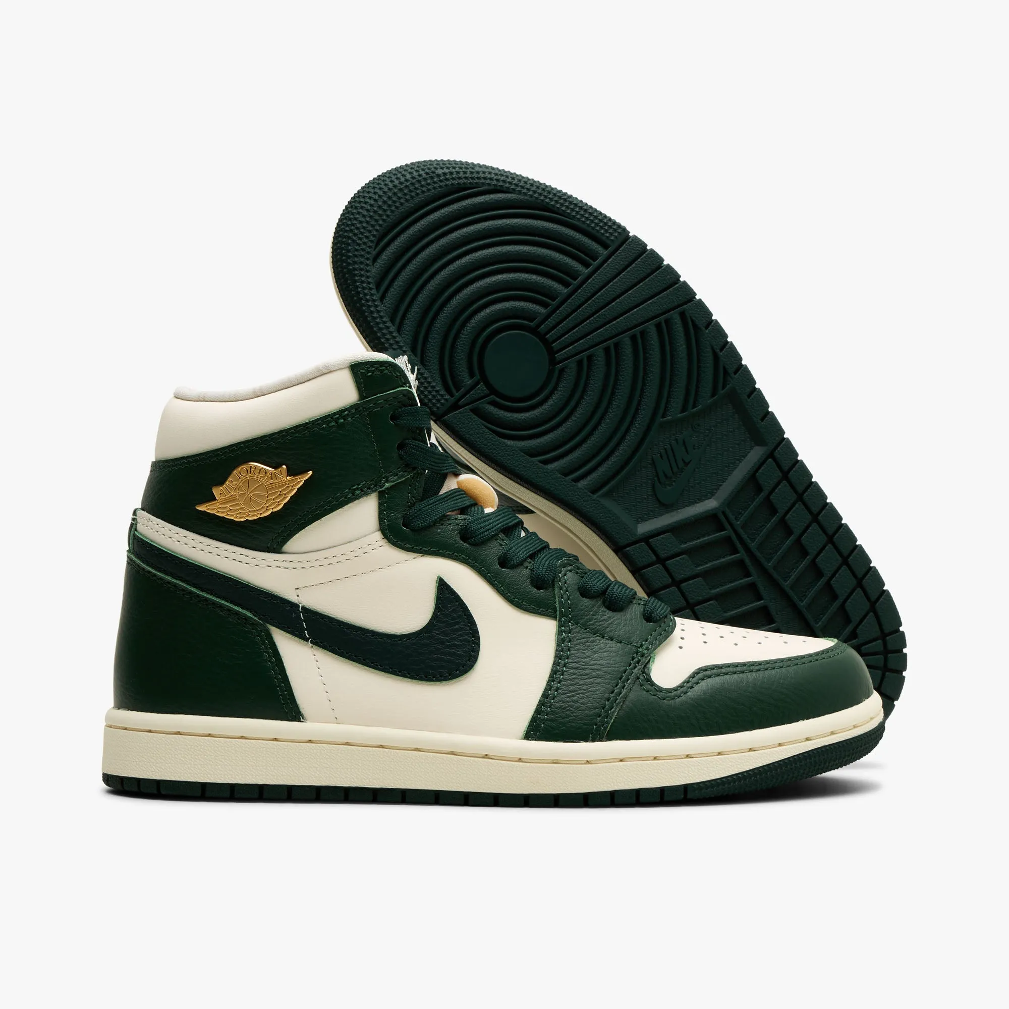 Jordan Women's 1 Retro High OG Pale Ivory / Pro Green sold by Livestock product image thumbnail 2