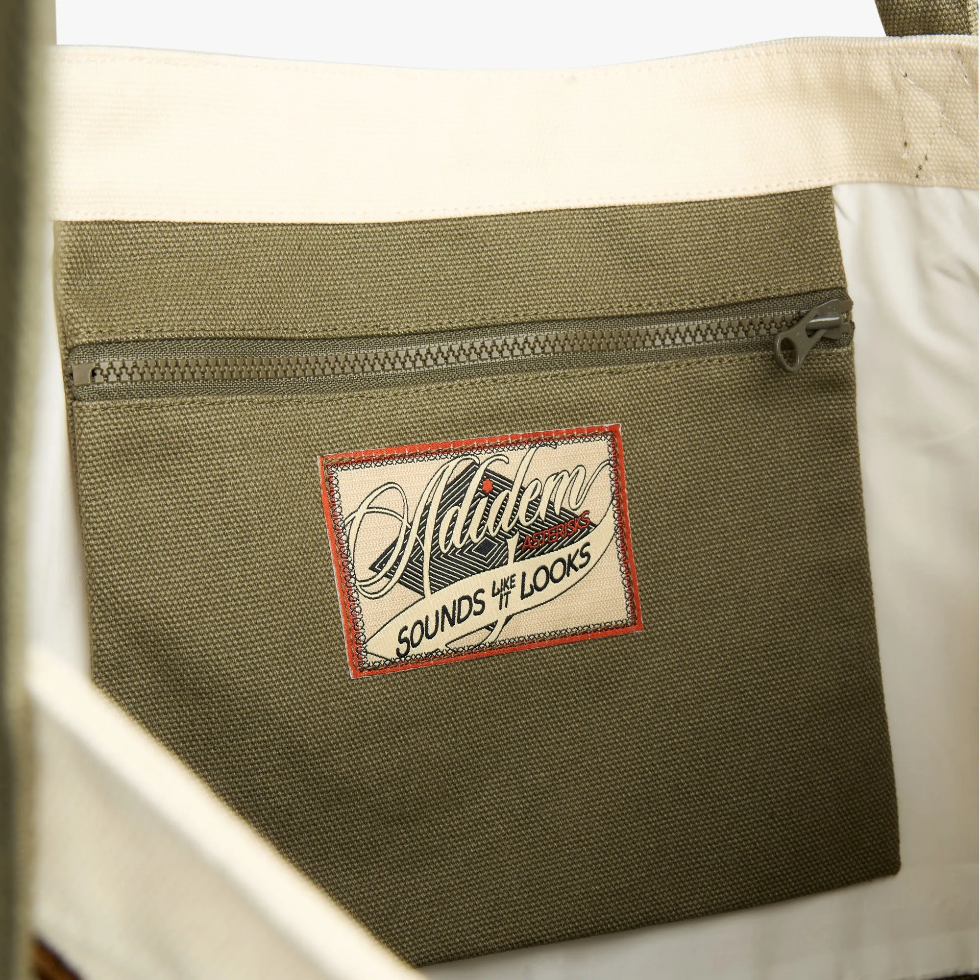 Adidem Astericks Chainstitch Script Tote Bag Beige sold by Livestock product image thumbnail 4