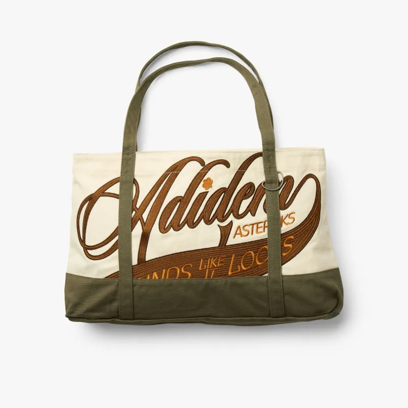 Adidem Astericks Chainstitch Script Tote Bag Beige sold by Livestock