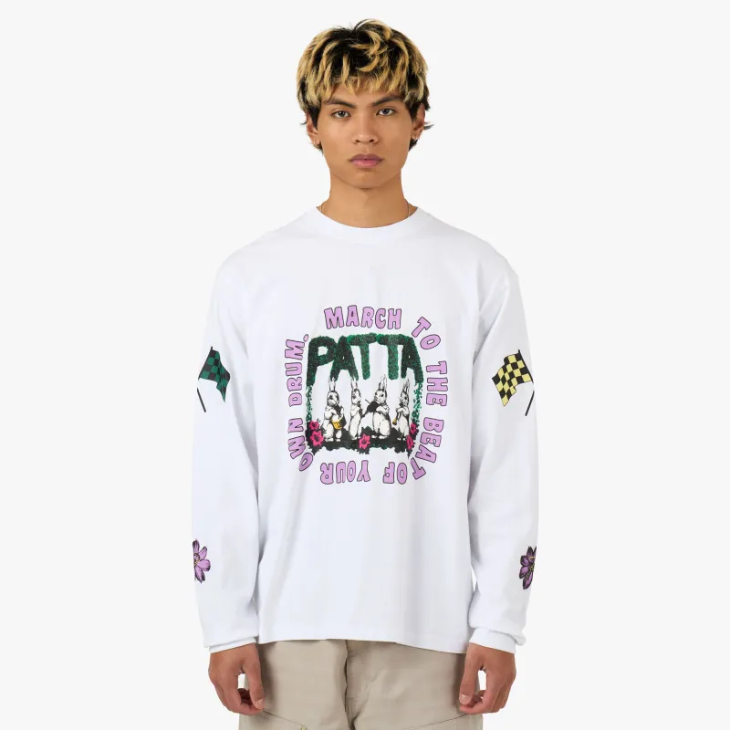 Patta Own Your Own Mind Long Sleeve T-Shirt White sold by Livestock