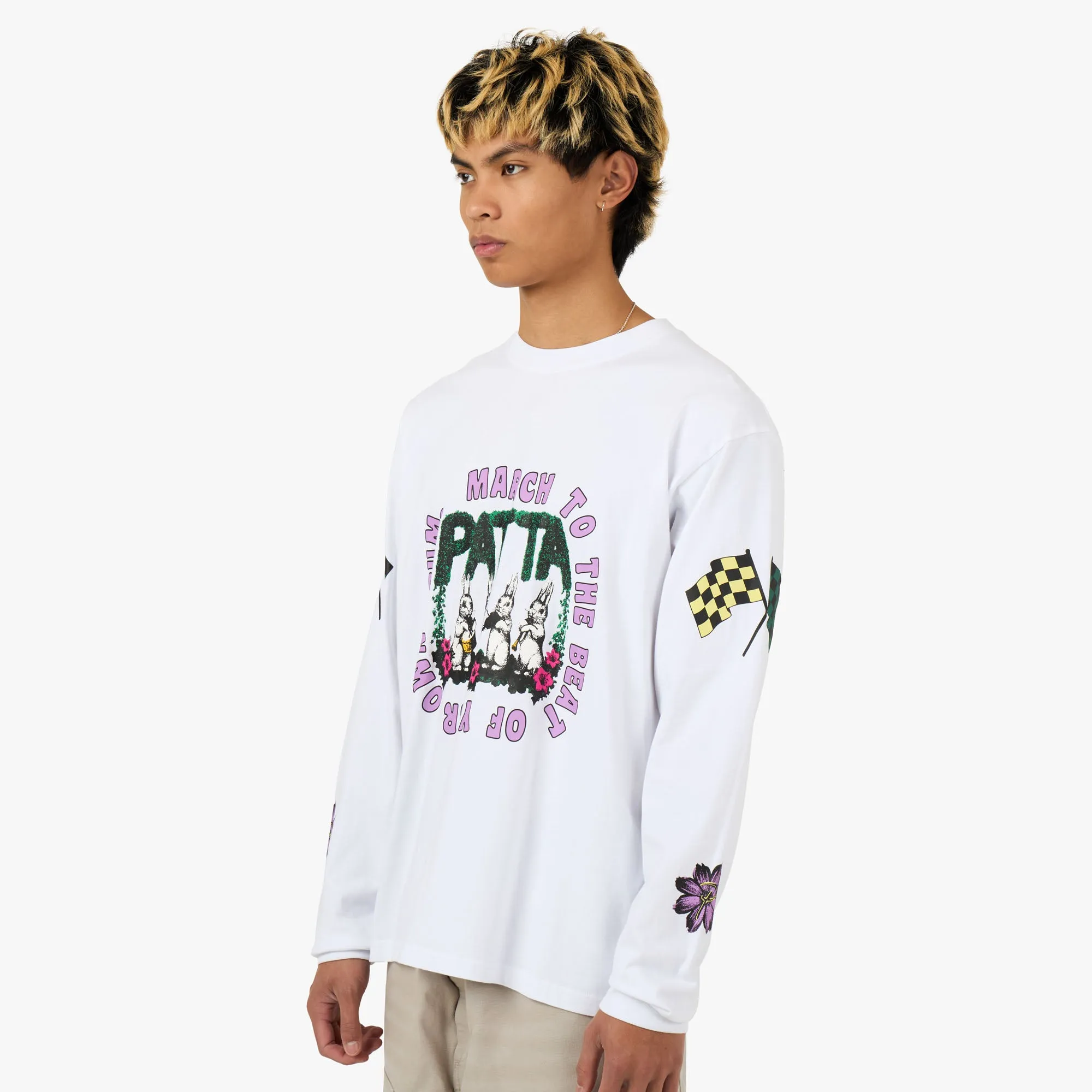 Patta Own Your Own Mind Long Sleeve T-Shirt White sold by Livestock product image thumbnail 2