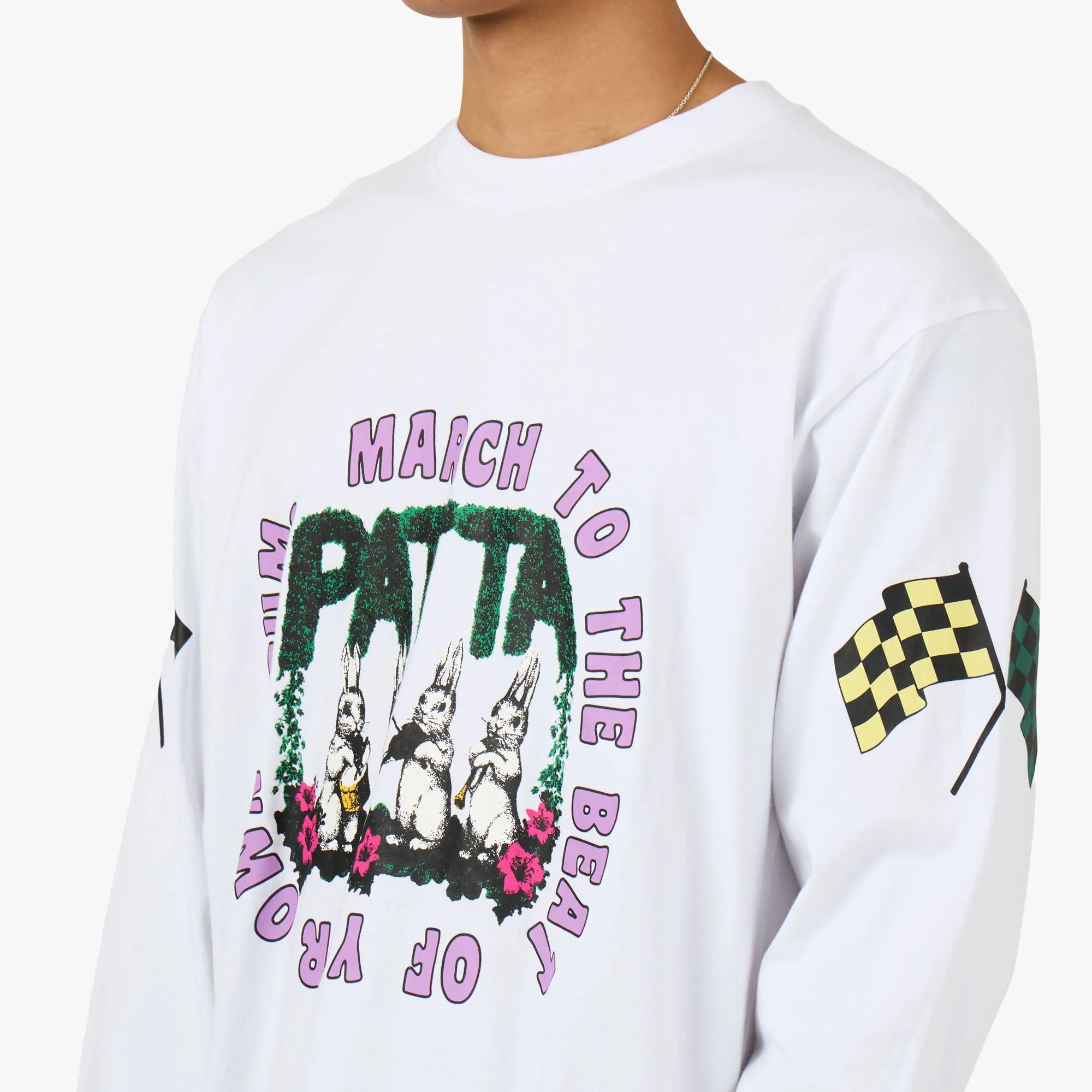 Patta Own Your Own Mind Long Sleeve T-Shirt White sold by Livestock product image thumbnail 4