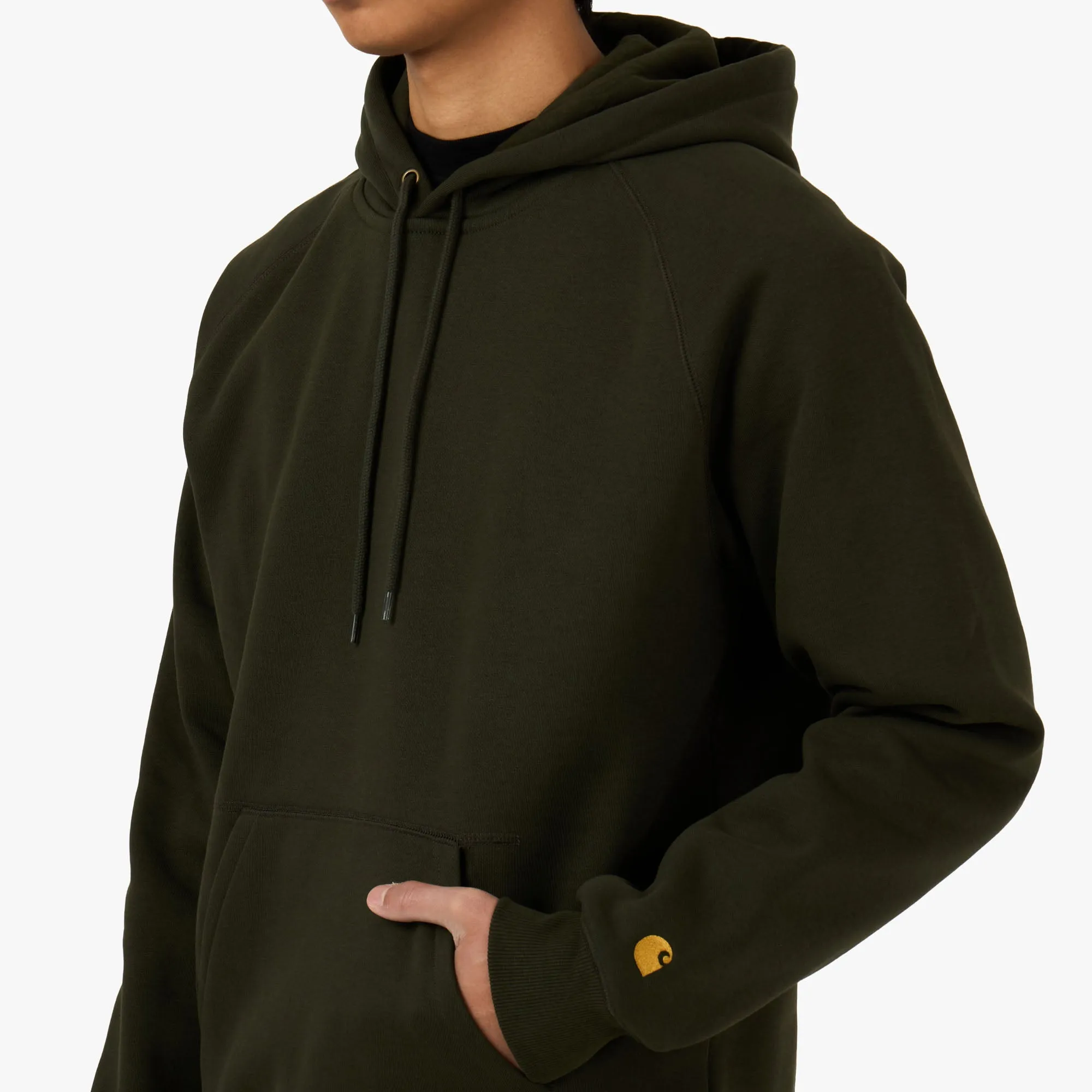 Carhartt WIP Hooded Chase Sweatshirt Olive sold by Livestock product image thumbnail 4