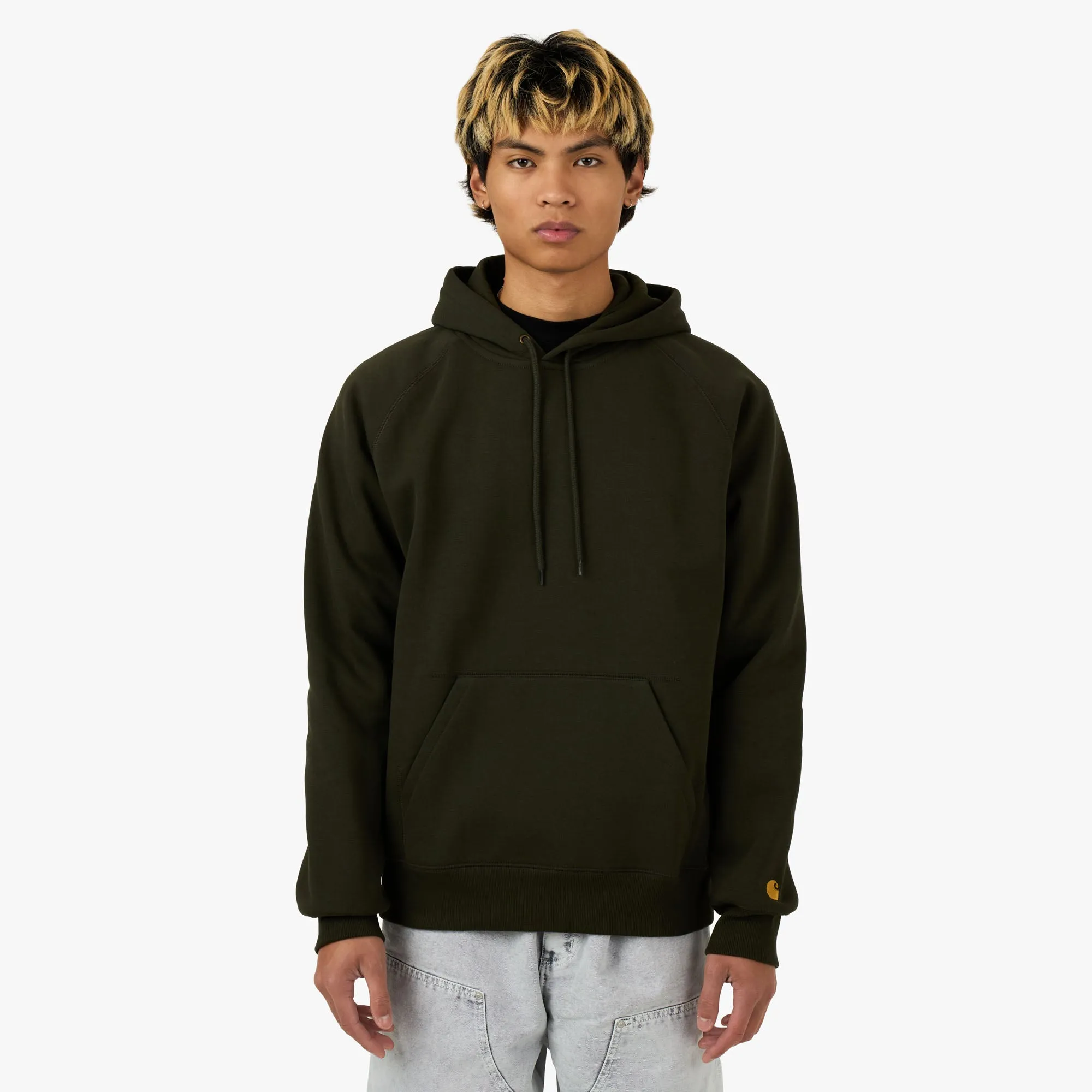 Carhartt WIP Hooded Chase Sweatshirt Olive sold by Livestock