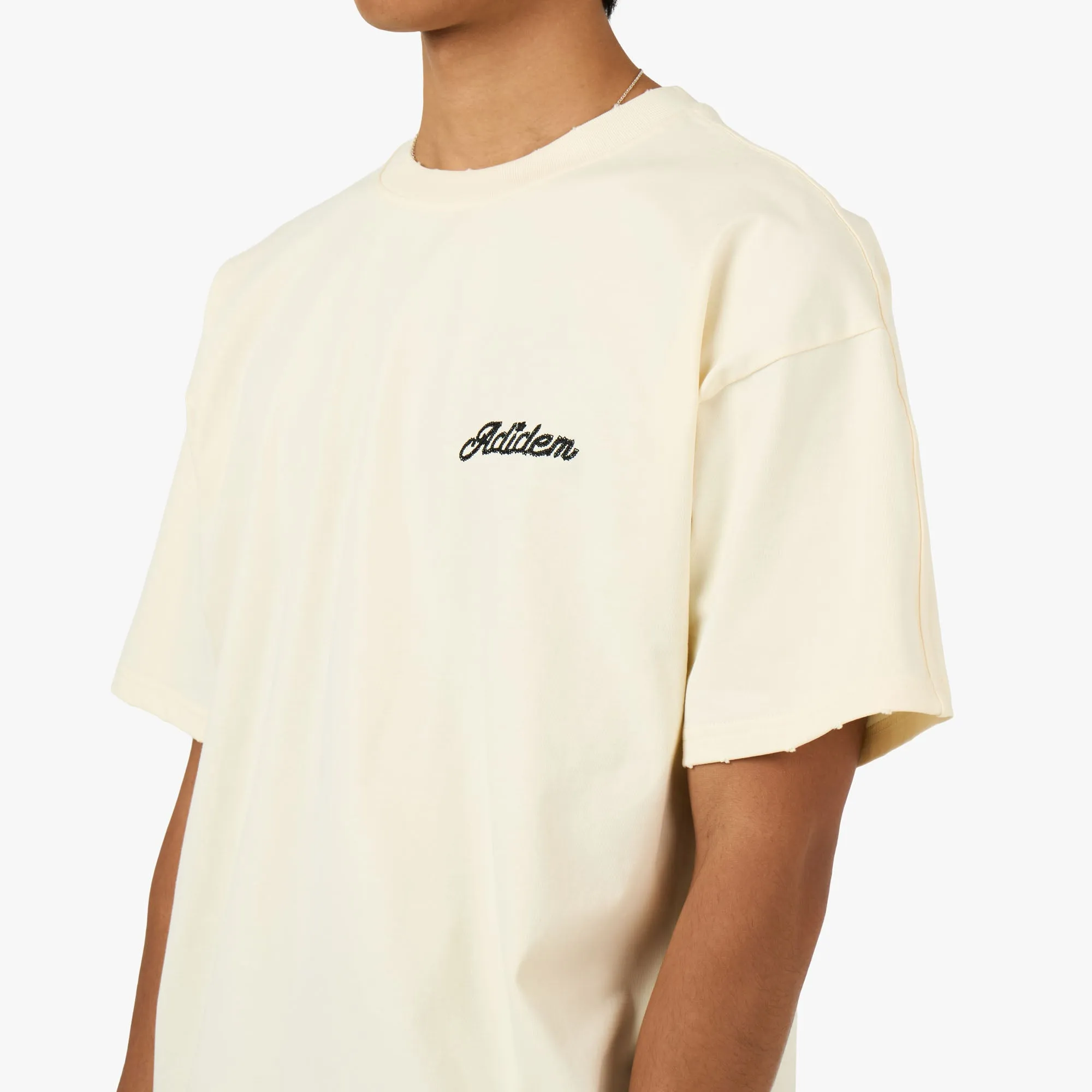 Adidem Asterisks Sounds Cursive T-Shirt Cream sold by Livestock product image thumbnail 4