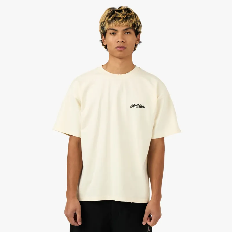 Adidem Asterisks Sounds Cursive T-Shirt Cream sold by Livestock