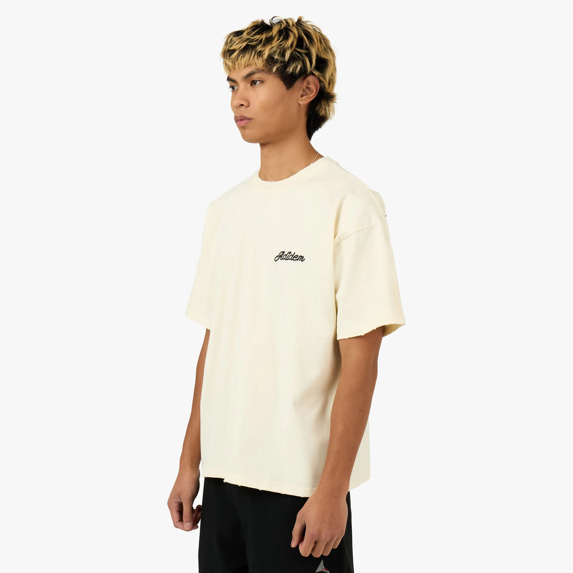 Adidem Asterisks Sounds Cursive T-Shirt Cream sold by Livestock product image thumbnail 2