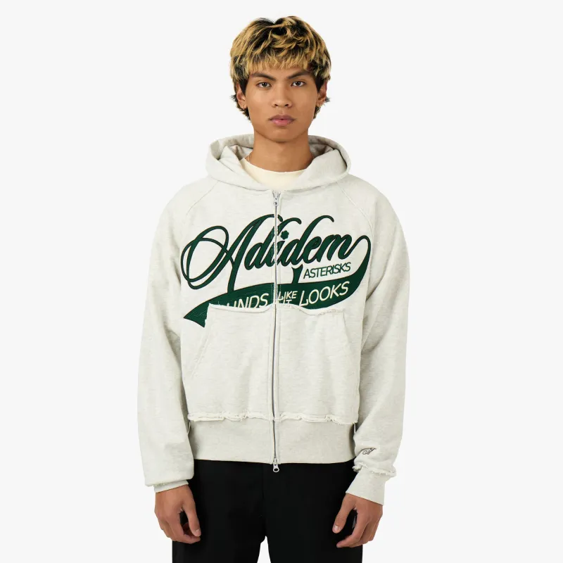 Adidem Asterisks Sounds Cursive Zip-Up Heather sold by Livestock